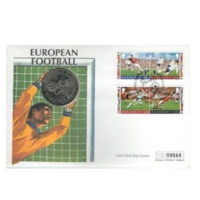 1996 BU Five Pound Coin - European Football